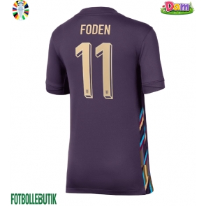 England Phil Foden #11 Bortatröja Kvinnor EM 2024 Kortärmad